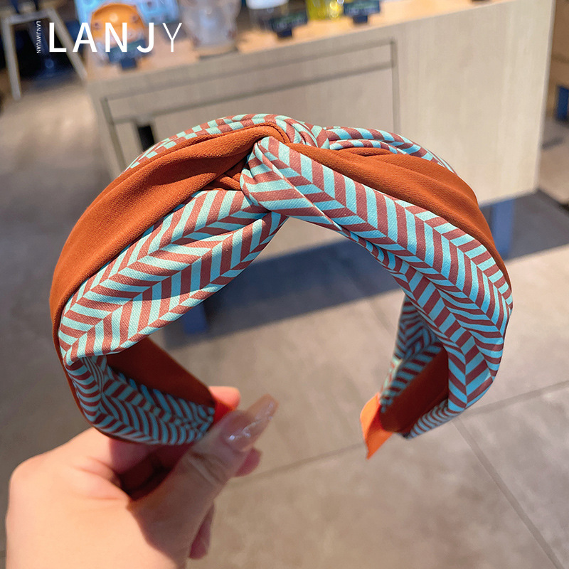 Women'S Accessories Go Outdoors - 韓国カラーブロック新しいヘアアクセサリーヘッドバンドヘアバンド女性のための夏の屋外ミニマリスト女性のヘッドバンド女の子のため