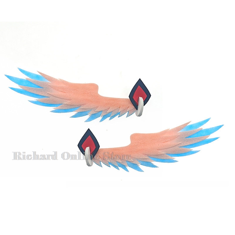 Women Knight Accessories - 原神インパクトリネアアニメコスプレヘア装飾ウィッグアクセサリー女性ゲーム手作りハロウィンライトウィング手作り装飾