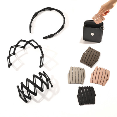 Women'S Accessories Go Outdoors - 新しい流行の折りたたみ式ヘッドバンド、外出先、格納式、取り外し可能なヘッドバンドヘアアクセサリー