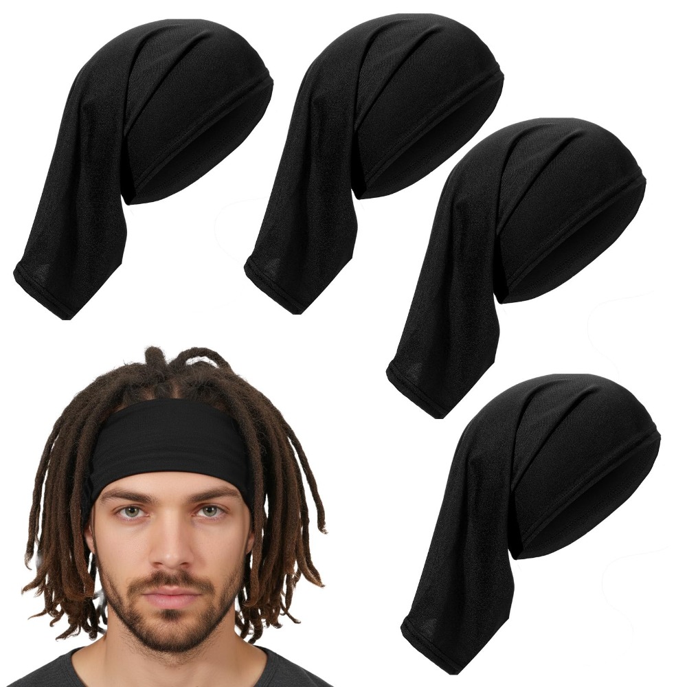 Hair Band Elastic - 6個入り ドレッドロック キャップ チューブ バンド 伸縮性
