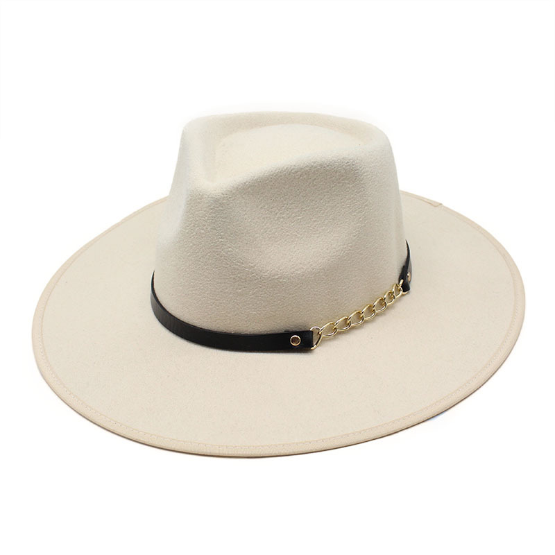 Women'S Accessories Go Outdoors - 新しい英国スタイルのメタルベルトアクセサリーヴィンテージトップハット男性と女性のアウトドアエッジングフェドーラハットウールフェルトハット