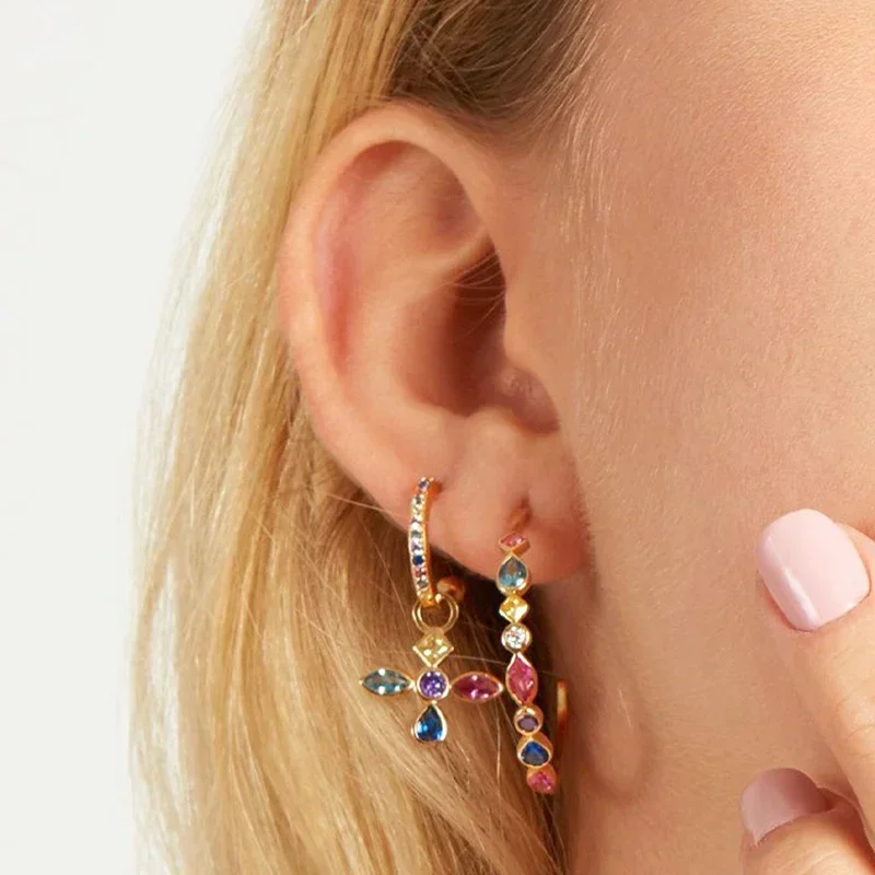 女性 925 スターリングシルバー耳針ビッグ C フープスタ - Statement Earrings Oversized のレビューと価格