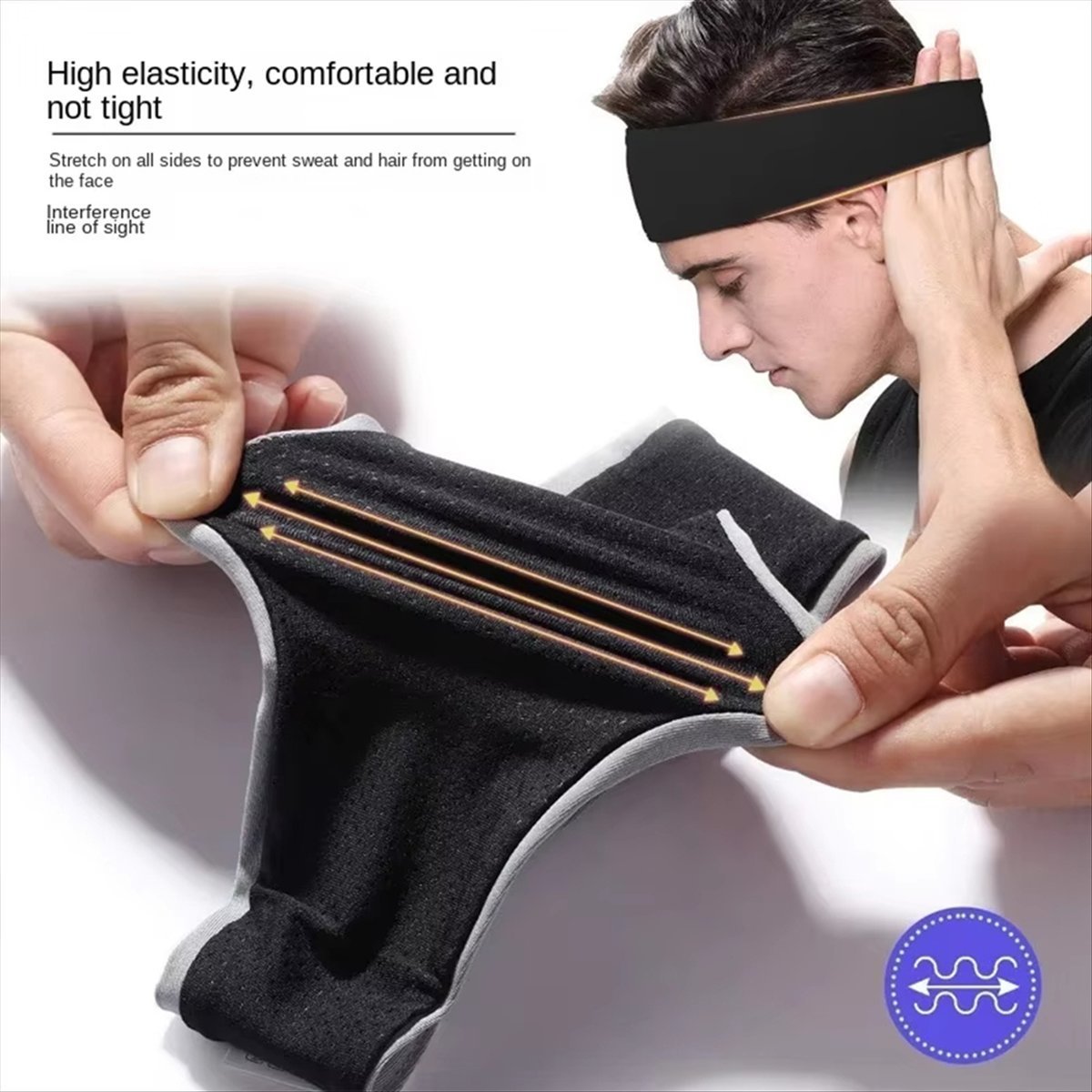 ABST スウェットバンド メンズ レディース 伸縮性 スポ - Hair Band Elastic のレビューと価格
