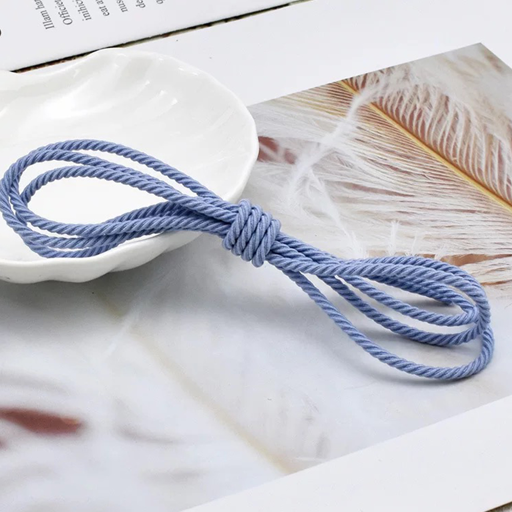 5M/ロット 2.5mm 弾性ロープ 編み込みゴムバンド ゴ - Hair Band Elastic のレビューと価格