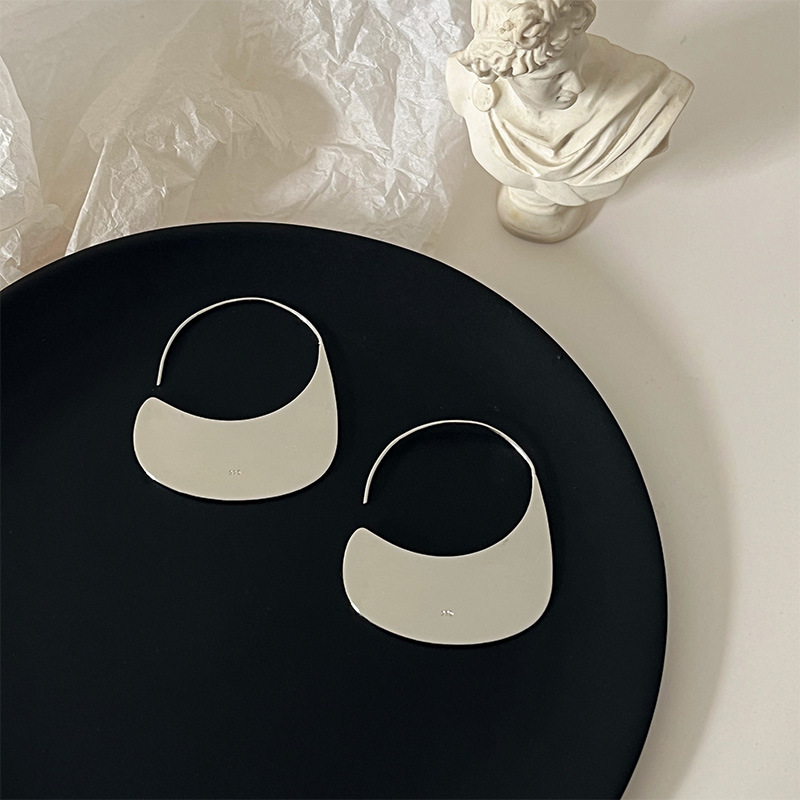 925 スターリングシルバー誇張ビッグフープイヤリング女性の - Statement Earrings Oversized のレビューと価格