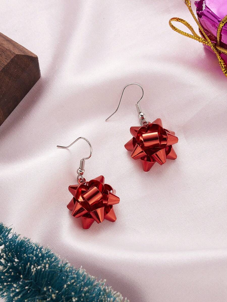 1 ペアのファッショナブルなパーソナライズされたレッドメタル - Women'S Red Accessories のレビューと価格