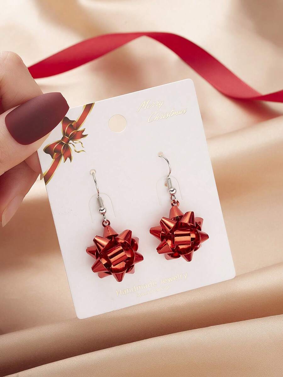 1 ペアのファッショナブルなパーソナライズされたレッドメタル - Women'S Red Accessories のレビューと価格