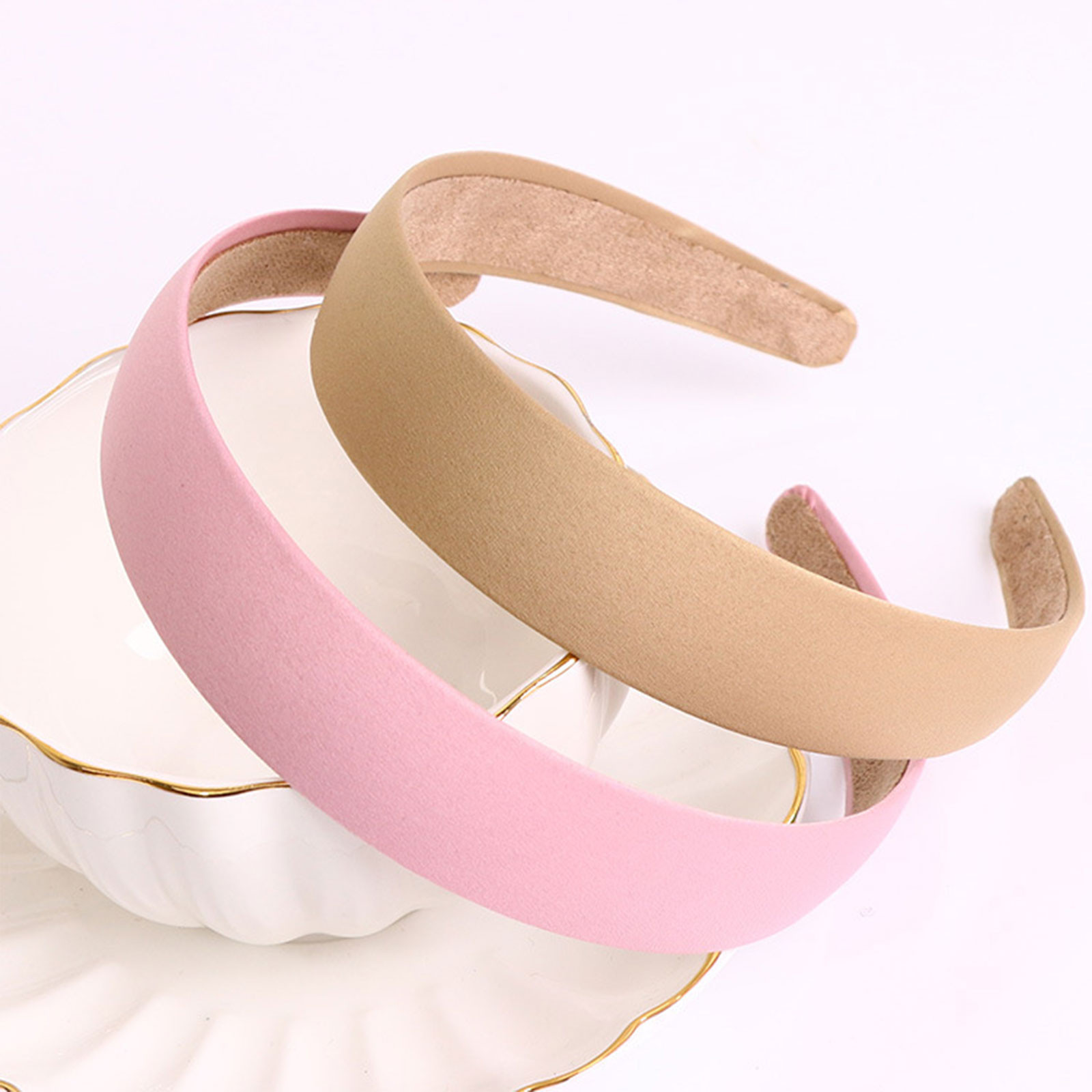 つば広生地ソリッドヘアバンド女性ワイルド外出韓国甘いヘッドバ - Women'S Accessories Go Outdoors のレビューと価格