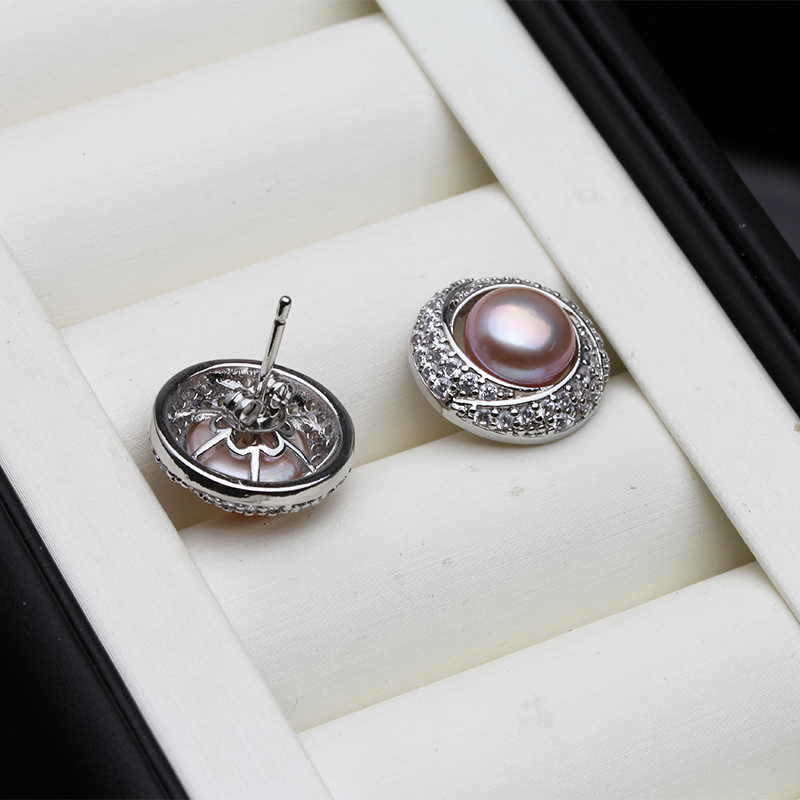 新しい大きな淡水真珠のイヤリング、女性用、ボヘミアンスタイル - Statement Earrings Oversized のレビューと価格