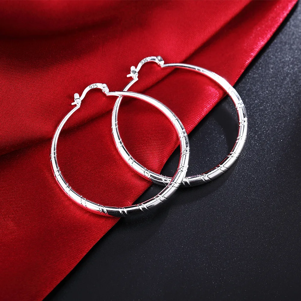 3/4/5/6 センチメートルビッグ 925 スターリングシ - Statement Earrings Oversized のレビューと価格