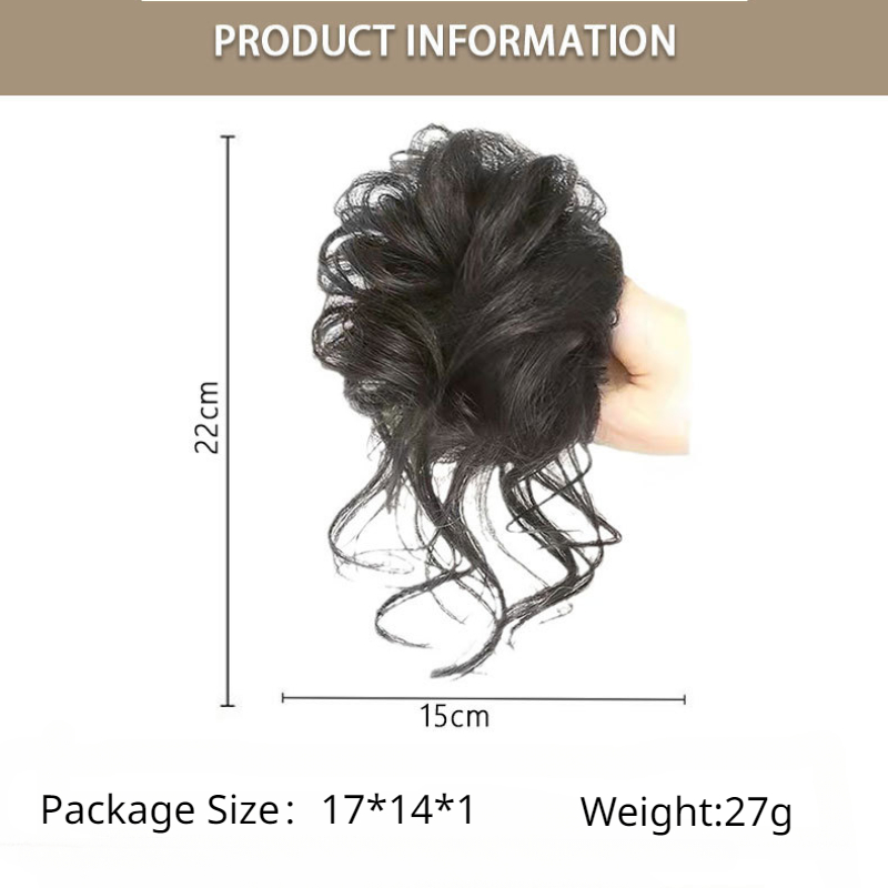 女性用合成カーリーヘアバンド,伸縮性バンド,ヘアエクステンシ - Hair Band Elastic のレビューと価格