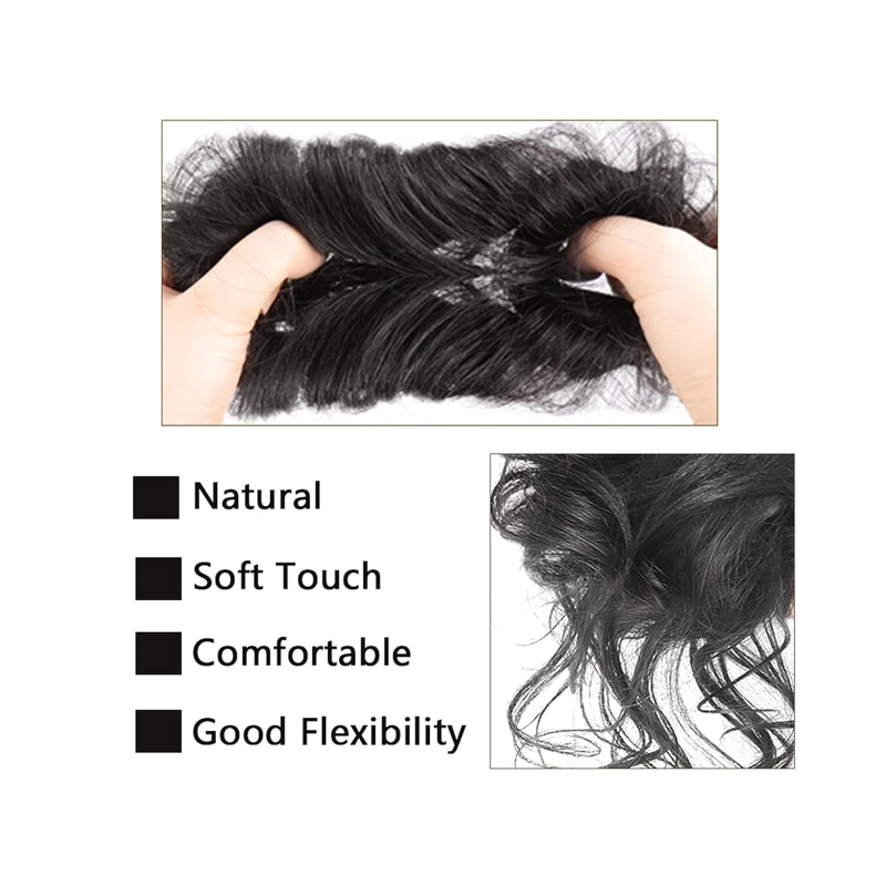 女性用合成カーリーヘアバンド,伸縮性バンド,ヘアエクステンシ - Hair Band Elastic のレビューと価格