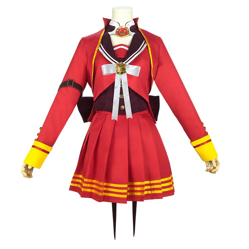 ゲームマルゼンスキーのコスプレ馬の衣装レッドトップスカート  - Women'S Red Accessories のレビューと価格