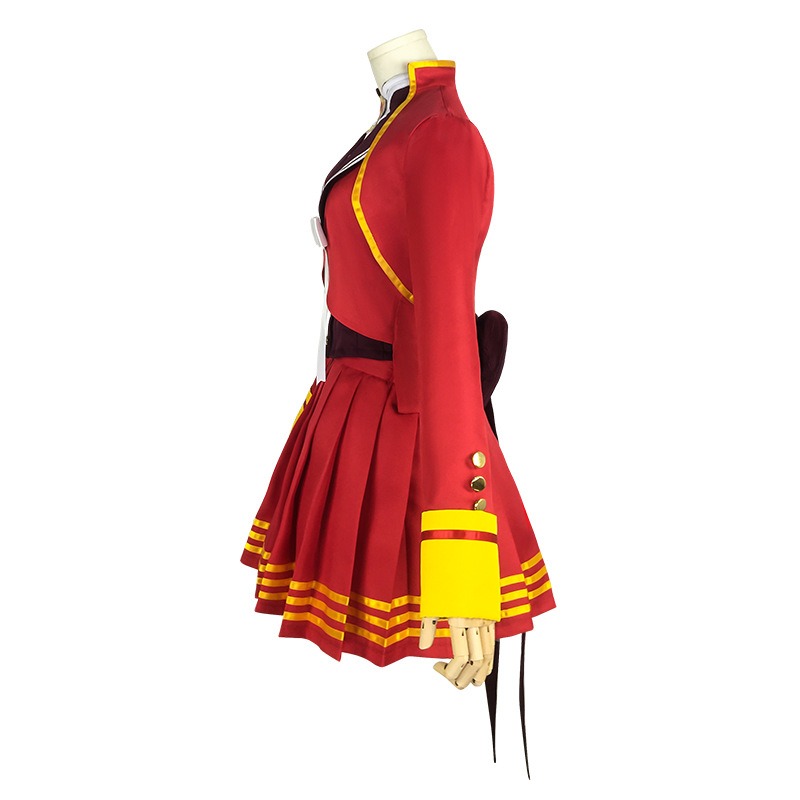 ゲームマルゼンスキーのコスプレ馬の衣装レッドトップスカート  - Women'S Red Accessories のレビューと価格