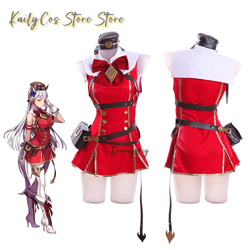 ゴールドシップコスプレ衣装ウィッグ帽子耳尾赤い衣装アカデミー - Women'S Red Accessories のレビューと価格