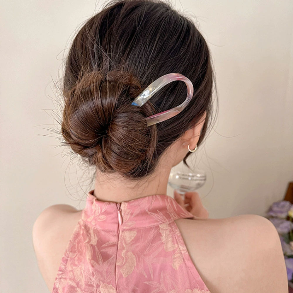 レトロなU字型ヘアクリップ レディース エレガントな気質 ポ - Women Accessories Trendy のレビューと価格