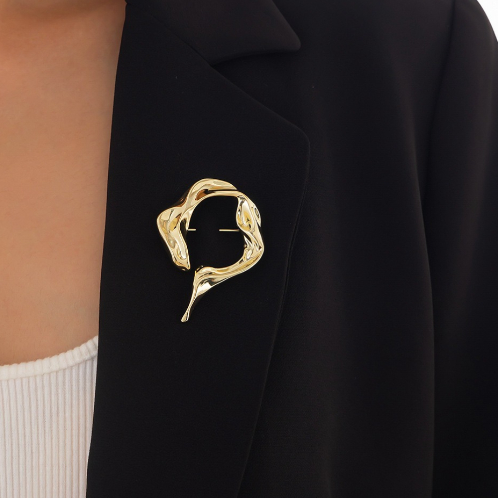 新しいファッション不規則なブローチ女性のためのトレンディなメ - Women Accessories Trendy のレビューと価格