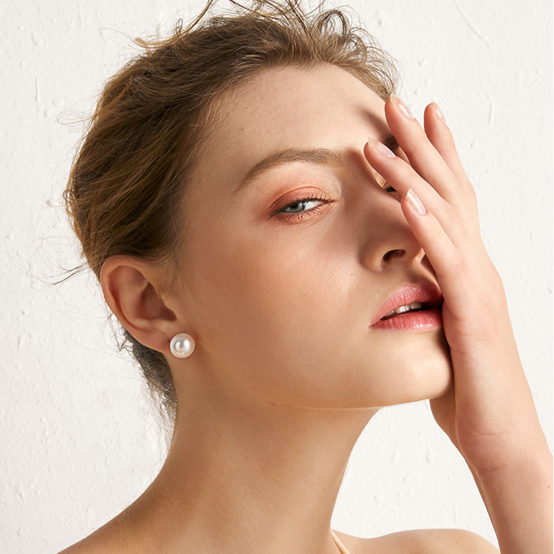 女性用スターリングシルバーとパールのイヤリング,ペンダントイ - Statement Earrings Oversized のレビューと価格