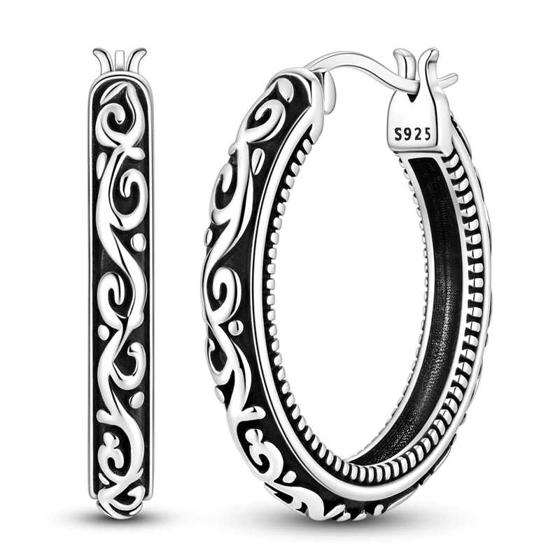 925 スターリングシルバーイヤリング女性ジルコニウム大スク - Statement Earrings Oversized のレビューと価格