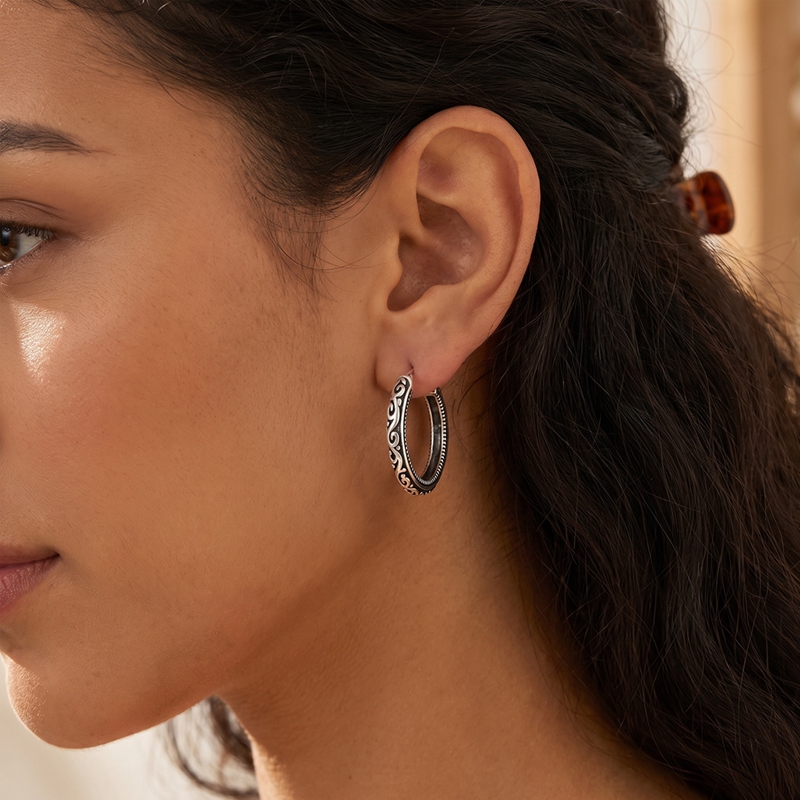 925 スターリングシルバーイヤリング女性ジルコニウム大スク - Statement Earrings Oversized のレビューと価格