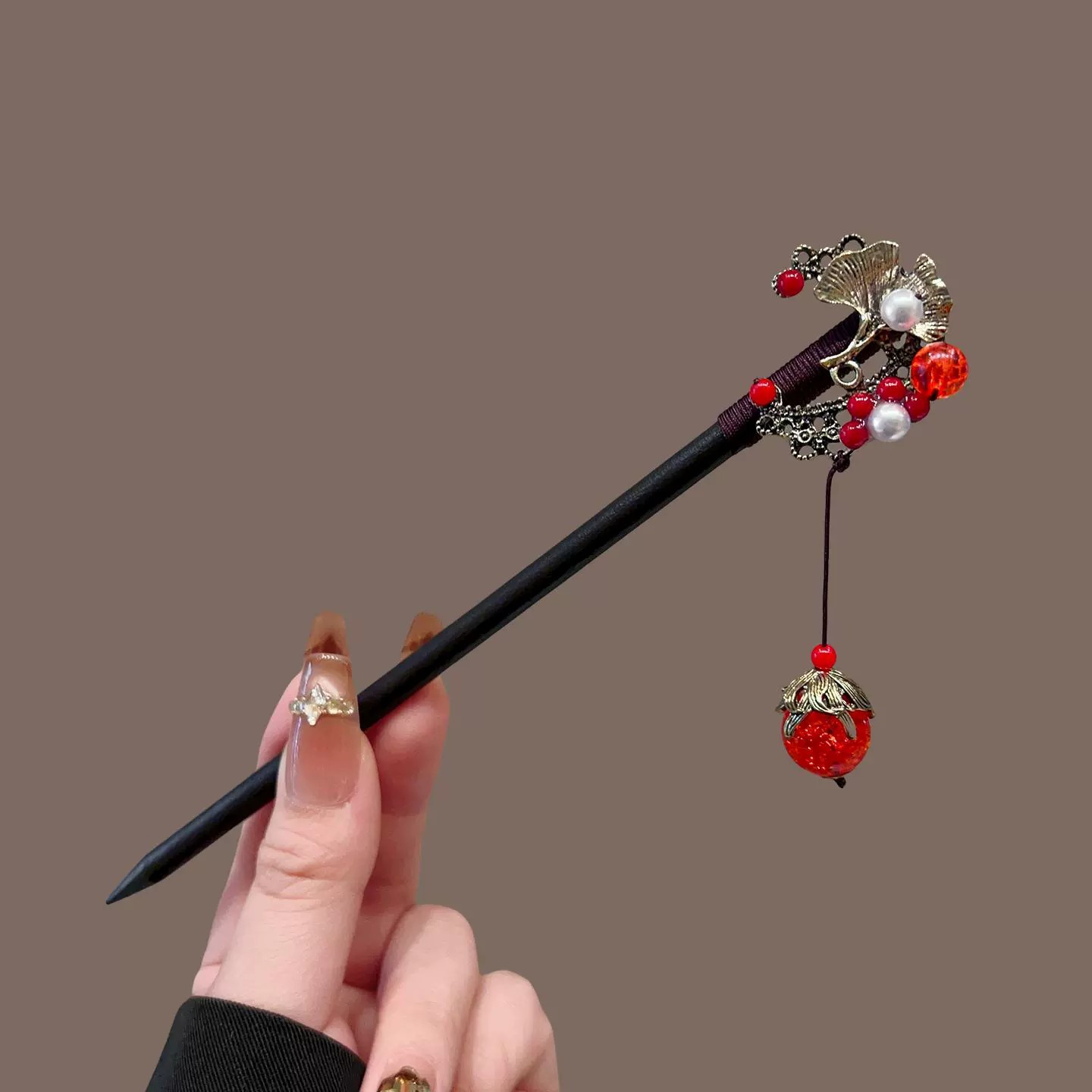 アンティーク木製ヘアピン女性のエレガントなヘアスティック新中 - Pearl Hair Pin のレビューと価格