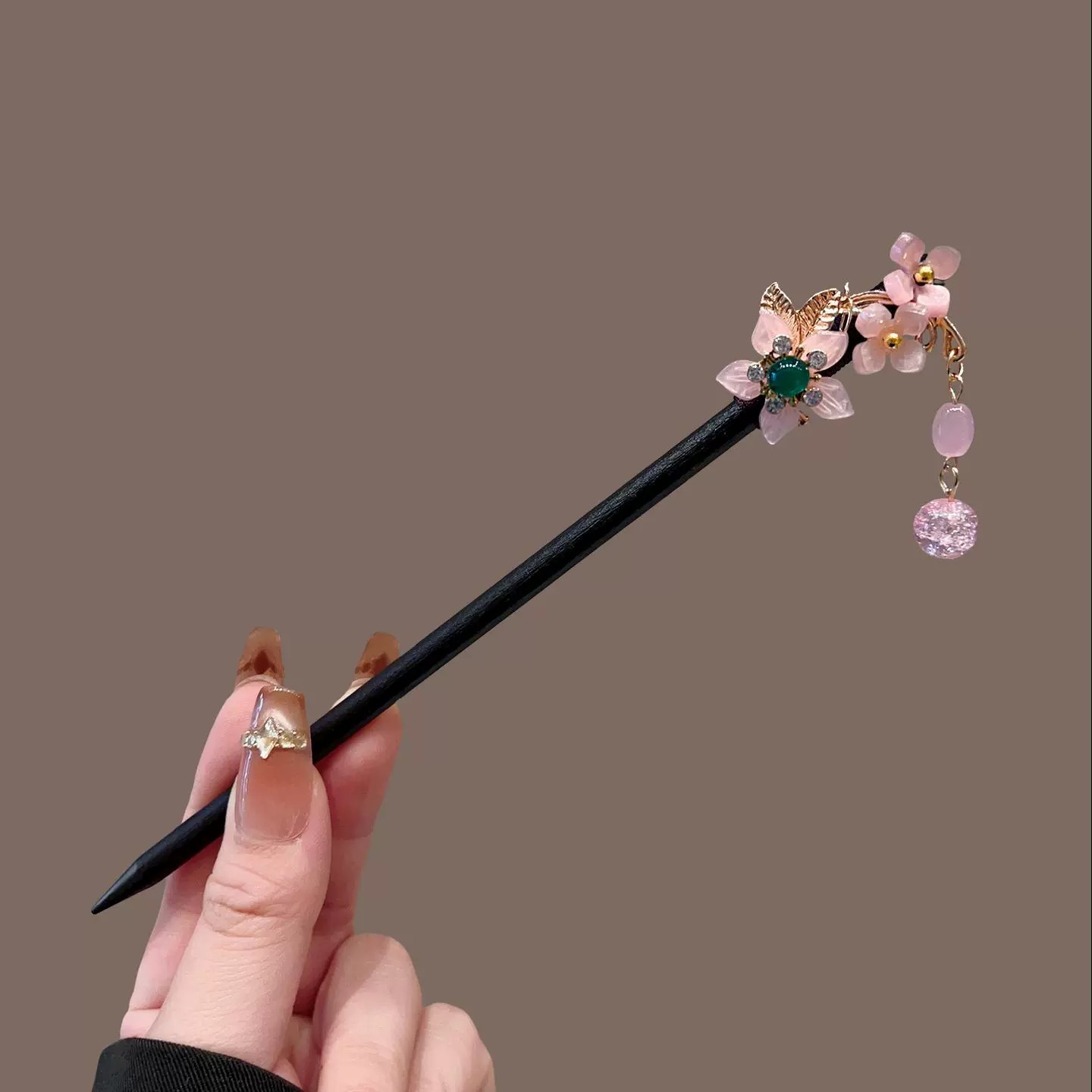 アンティーク木製ヘアピン女性のエレガントなヘアスティック新中 - Pearl Hair Pin のレビューと価格