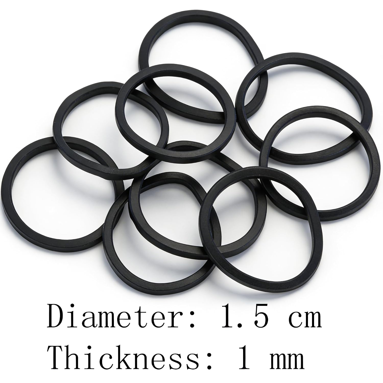 500個入り ソフトで伸縮性のあるヘアバンド 編み込み、ポニ - Hair Band Elastic のレビューと価格