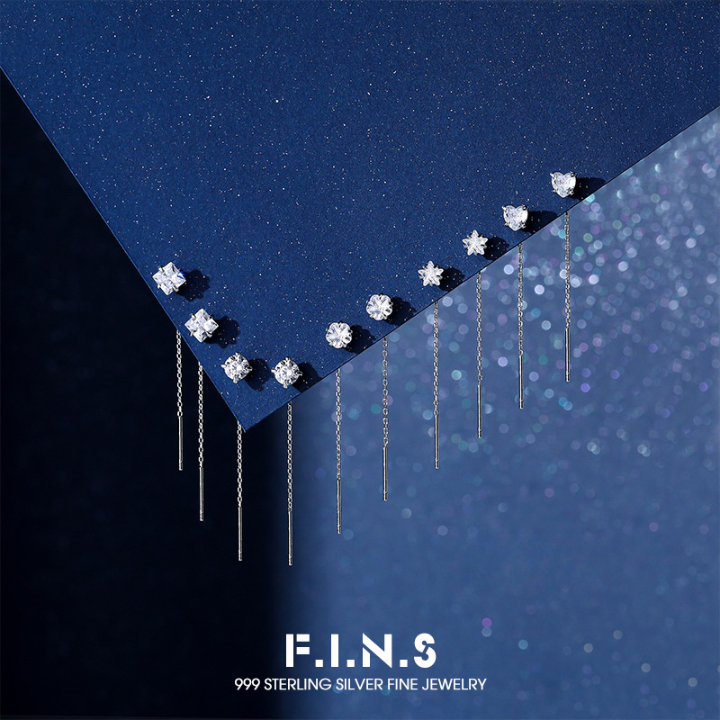 F.I.N.S 高級 S999 スターリングシルバー イヤー - Statement Earrings Oversized のレビューと価格