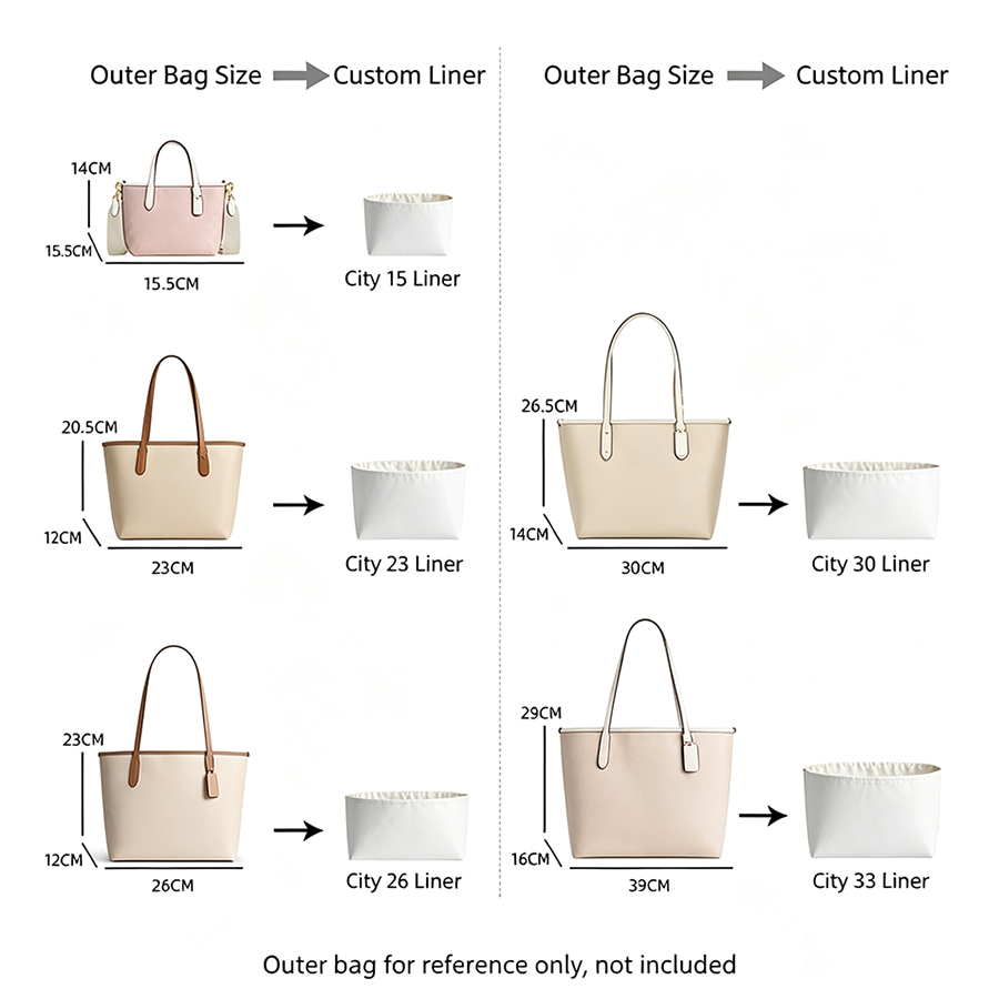 バッグオーガナイザーインサート city15 23 26 用 - Women'S Accessories のレビューと価格