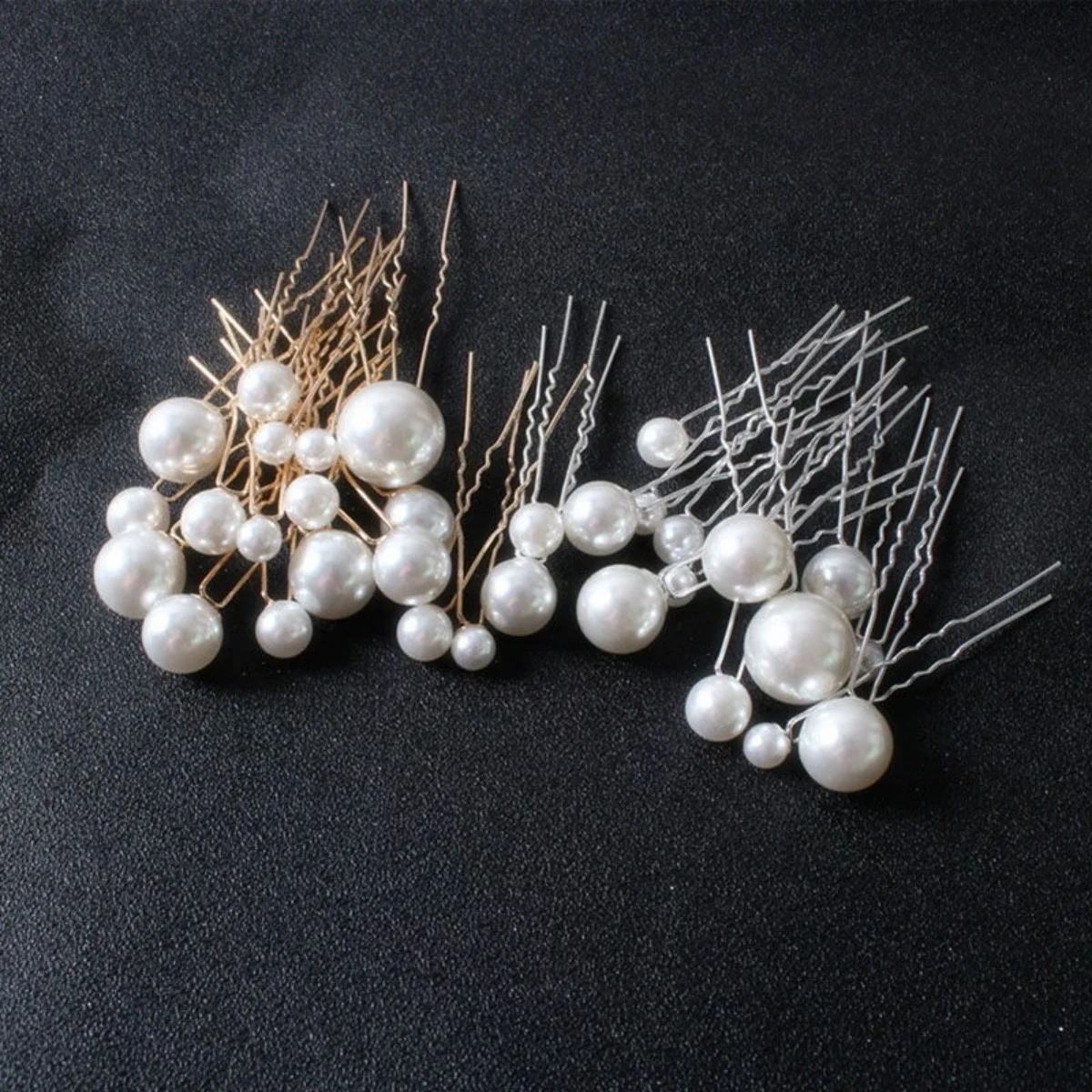 18 個ブライダルヘアピン U 字型金属バレッタ模擬パールウ - Pearl Hair Pin のレビューと価格