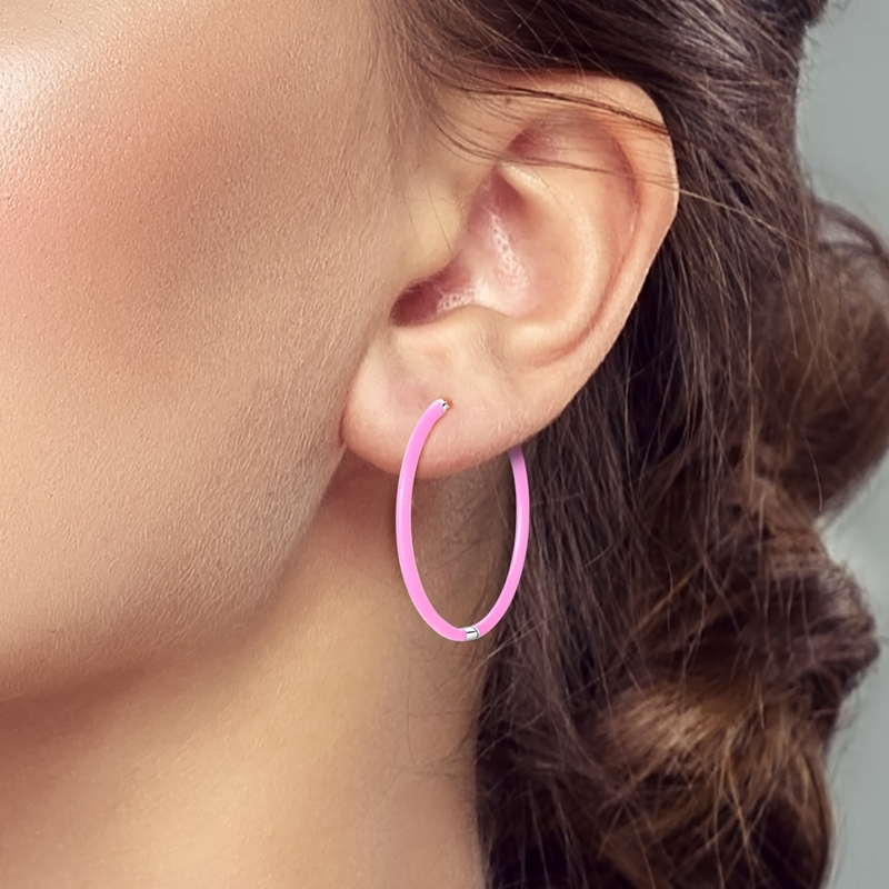 925 スターリングシルバーイヤリング女性スパークリングピン - Statement Earrings Oversized のレビューと価格