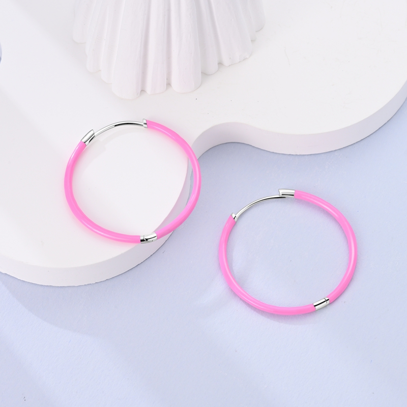 925 スターリングシルバーイヤリング女性スパークリングピン - Statement Earrings Oversized のレビューと価格